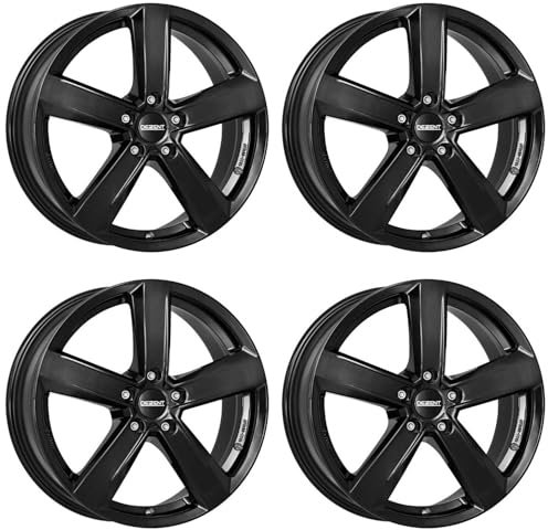 4x Dezent llantas TU black 6.5Jx17 ET39 5x100