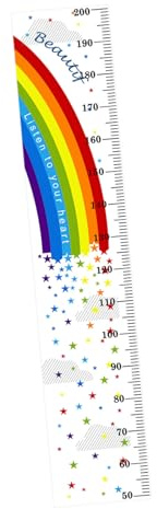 VICASKY Wandsticker Wandtattoo Aus Pvc Für Kinderzimmer Und Schlafzimmer Abriebfest Wiederverwendbar Mit Integrierter Messskala Für Junge Mädchen | Leicht zu Entfernen, Wiederverwendbar, Einfach Anzubringen, für Kinderzimmer und Deko