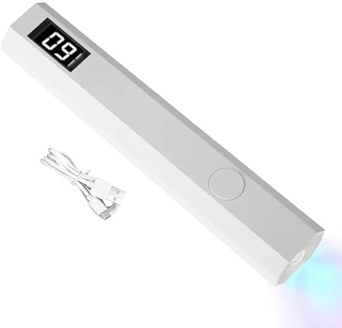 UV-nagellampa – gel nagellampa | Uppladdningsbar gel LED-nagellampa, UV LED-torkgel LED-lampa med 3 timer USB-laddning, nageltorkare, manikyrhärdningsenhet för hembutiker, skönhetssalong