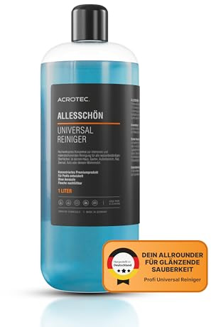 AcroTec® Universal Reiniger ALLESSCHÖN – für streifenfreien Glanz – Ergiebiges & schonendes Konzentrat für Haushalt, Auto & Garten – Allzweckreiniger, Allesreiniger (1000 ml)