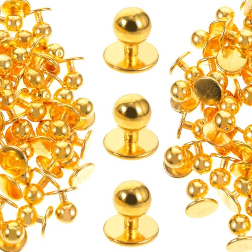 Veemoon 100 Stück Einheitliche Knöpfe Des Kochs Stiftknöpfe Groß Schwarze Knöpfe Kochhemdknöpfe Kochjackenknöpfe Name Kochknöpfe Tasten Goldknöpfe Kleidung Weiß Runden Blau Plastik Golden