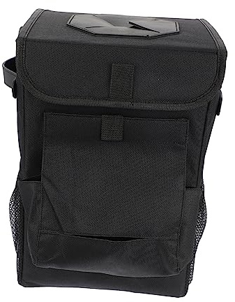 POPETPOP Bolsa Basura Coche Plegable con Tapa y Cubo Basura Portátil para Vehículo Organizador Espacio para Asientos y Maletero
