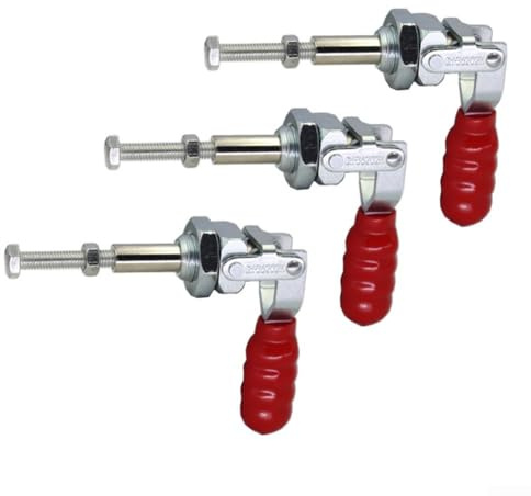 Pack of 3 GH-36202M Toggle Lever Tensioner Small, Quick Release Toggle Clamp, 91 kg, 200 lb Load Capacity, Release for Woodworking Welding
