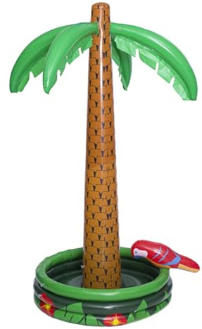 Nixiara Palmiers Gonflables - Glacière De Boisson Gonflable D'été, Décoration De Fête À Thème Hawaïen Tropicale pour Fête À La Piscine Summer BBQ Party