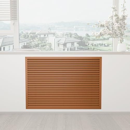 Grille de Ventilation décorative en Aluminium pour radiateur, pour Mur/Plafond (Marron, 120 cm)
