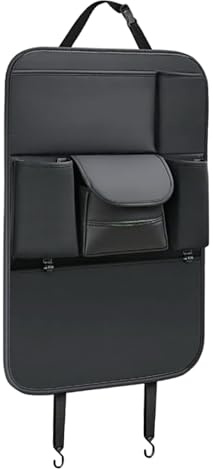 Organizzatore posteriore del seggiolino per auto - Porta di deposito auto multifunzionale con tasche grandi per viaggi, avventure all'aperto con compartimenti di facile accesso, protezione dei sedili