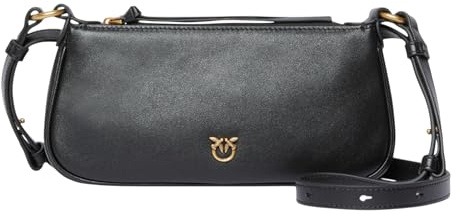 Pinko Mini Half Moon bag black gold