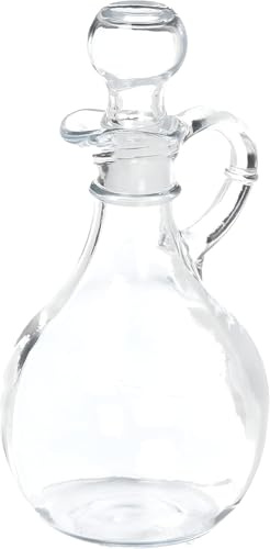 980R Presence Cruet With Stopper Oil Dispenser Oil Pitcher, Glass Olive Oil Dispenser Bottle with Stopper — 10oz / 300ml Durable Cruet for Olive Oil & Vinegar — Airtight Seal