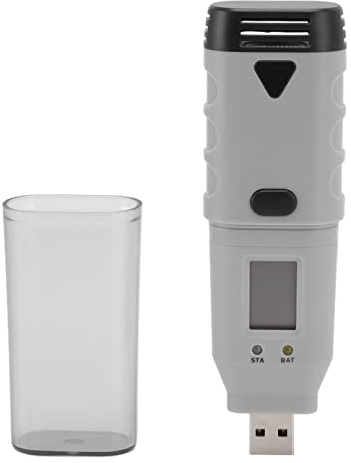 Tnfeeon Termometro Digitale, Misuratori di Umidità Misuratore di Umidità della Temperatura Portatile per Casa Rettile Monitor della Temperatura della Stanza dei Bambini Termometro Digitale, LED a Due