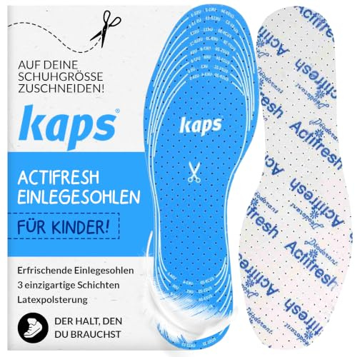 Klipp Till Att Passa Klipp Till Storlek Justerbar Mjuk Hygienisk Barnskosulor Latexskum Schweizisk Antibakteriell Teknologi från Sanitized, Skokuddar Utmärkt Luftcirkulation Kaps Actifresh Alla Storlekar Tillverkade i Europa