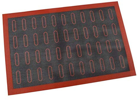 18/20/44 Eclair Pastry Non Stick Silicone Mat Baking Liner Sheet Macaron Cookie Tart Bread Cake Mold for Baking Accessories Confectionery Tools, Bakeware Mat,Cake Loaf Baking Mould (44 Eclair)