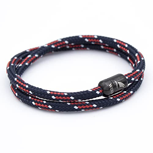Wind Passion – Handgemachtes Paracord-Armband aus Seemannsgarn, geflochtenes Segeltau für Herren und Frauen, wasserfestes Surfer-Design, ideale Partner- und Herren-Geschenke, stilvolles Accessoire