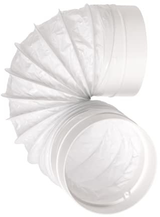 Ø 125mm 0.5m Länge Weiß Flexrohr Flexschlauch aus PVC - Schlauch Dunstabzug