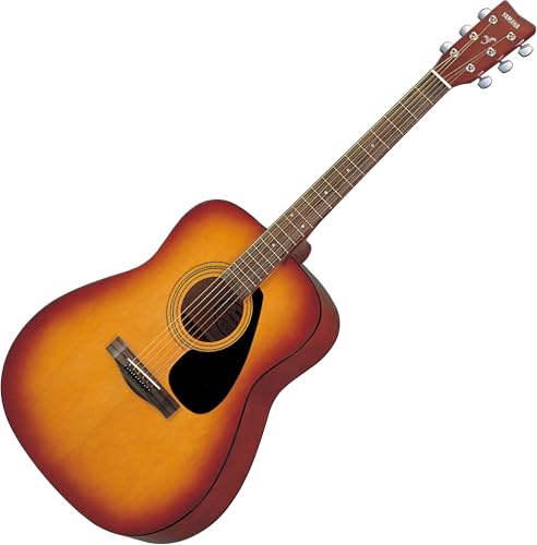 Yamaha F310II folkgitarr 4/4 akustisk gitarr i trä (63,4 cm, 25-tums skala) – 6 stålsträngar, naturlig