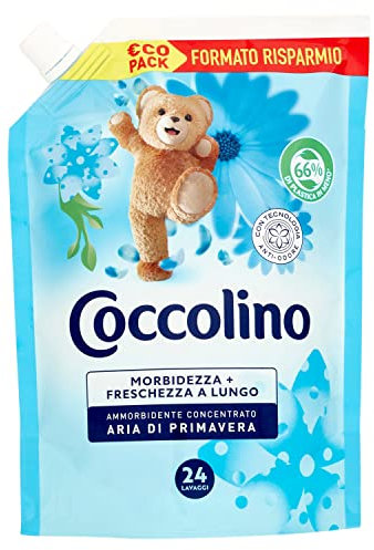 Coccolino Adoucissant concentré d'air de printemps en pochette 600 ml