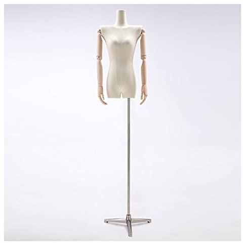 LXLIGHTS Schneiderpuppen Damen Torso, Büste Anzeigen Halbe Skala Schnuller Modell Kleiderordnung Mit Hölzern Arm für Schaufenster-Heimdekoration Schaufensterpuppe, 4 Stile (Color : Triangle)
