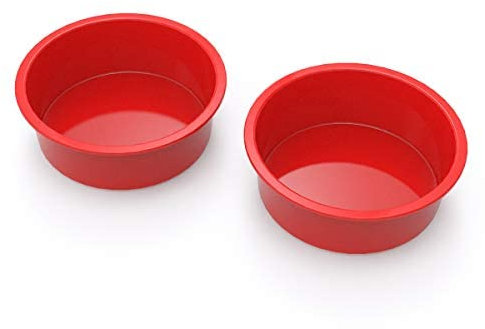 SILIVO Molde de Silicona Redondo Antiadherente para Freidora De Aire, 15 cm, para Reposteria, Bizcocho, Tartas De Capas, Tartas De Queso, Tartas De Arcoíris, Gelatina