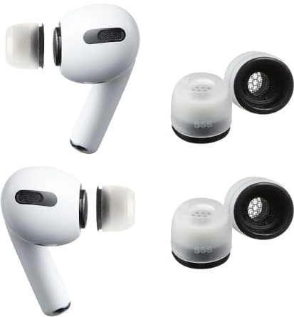 AZLA SednaEarfit MAX for AirPods Pro 2 Pairs (SSS) - Ersatz-Ohrstöpsel aus Premium-Silikon für AirPods Pro