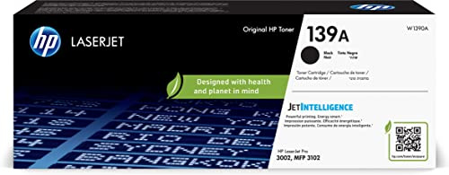 HP 139A (W1390A) Original Laserjet Toner Schwarz (Für die Laserjet Pro 3001-3008dn/dw, Laserjet Pro 3001-3008dne/dwe, Laserjet Pro MFP 3101-3108fdn/fdw, Laserjet Pro MFP 3101-3108fdne/fdwe Serien)