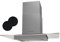 Russell Hobbs 90cm Flat Glass Cooker Hood, 3 Speed Settings, Washable Filters, ECO LED Lights, Low Noise, Extraction and Recirculation, Premium Push Button Controls, Stainless Steel RHFGCH901SS