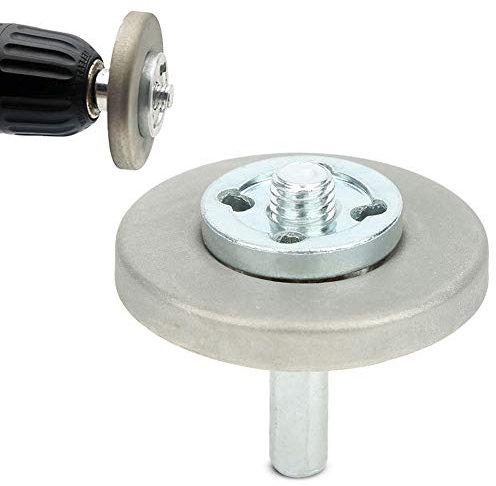 Muela Abrasiva de Diamante, Grano 180/360/600/800, 2,2 Pulgadas de Diámetro, Juego de Piedra de Amolar, Rueda de Afilado para Herramienta Rotativa, Herramienta de Cepillado, Taladro, Tijera(800 Grit)
