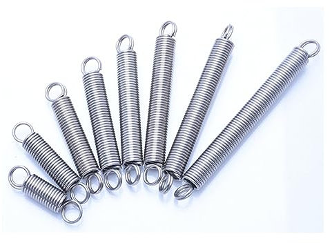 DHAEY 10 Stück Ringhaken 304 Edelstahl Zugfeder Verlängerung Schraubenfeder Rückzugfeder Drahtdurchmesser 0,3/0,4/0,5 mm(60mm(10Pieces),4MM_0.4MM)
