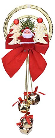 2 Stück Weihnachtsglocken Weihnachtsdeko Weihnachtsbaum Deko Weihnachtsmann Rot Gold Glöckchen Hängende Glocken Weihnachten Baumschmuck Weihnachten Weihnachtsglocke Weihnachtsbaumschmuck (D)