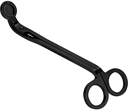 Kerzendochtschneider, Kerzenschere, Edelstahl, Kerzenherz-Clip, Dochtschneider, Scherenwerkzeug, Kerzenherz-Dochtschneider, Kerzenhaken-Zubehörwerkzeug (Schwarz)