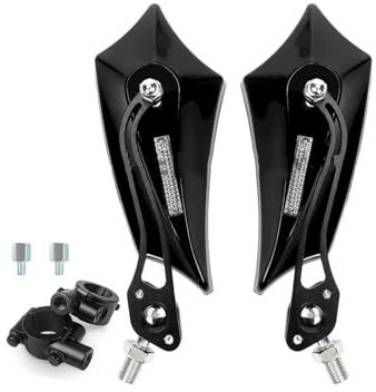 LAGNY Seitenrückspiegel Universal 10mm Adapter 7/8 Für Roller Moped Mountainbike Seite Spiegel Rück Elektrische Fahrrad Spiegel Mit Lenker Spiegel Lenkerendenspiegel (Size : 2)