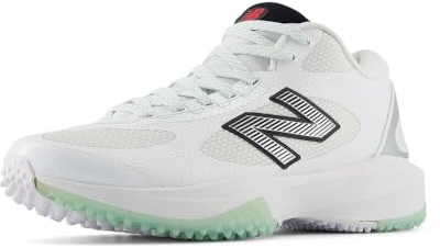 New Balance Men's Freezelx V5 Turf Lacrosse Shoe, White/Black/Silver Metallic, 8.5 UK