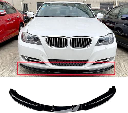 zjxmnb Auto Frontspoiler Lippe für BMW 3 Series E90 E91 LCI 2009-2012, Frontstoßstange Lippe Protector Splitter Diffusor Chin Spoiler Body Kit Zubehör,A