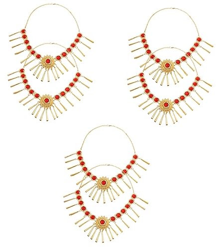 FRCOLOR 6stücke Bauch- Haarkette Dekorative Halskette Mit Fransen Ethnisches -accessoire Für Auftritte Für Bauchtänzerinnen Und Spezielle Anlässe