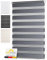 Sol Royal Doppelrollo 85 cm breit DL2 – Doppelrollo Klemmfix ohne Bohren 85x150 cm – Fensterrollo Innen Rollos für Fenster ohne Bohren – Sicht & Sonnenschutz Duo Rollo Fenster Rollos für Innen Grau