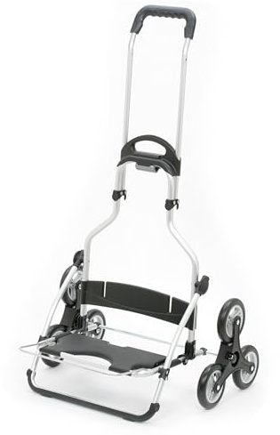 Andersen Einkaufstrolley - Treppensteiger Cargo Shopper XXL - klappbar | Aufhängung für Einkaufswagen - belastbar 50 kg - Aluminium - Rad Ø 3 x 13 cm