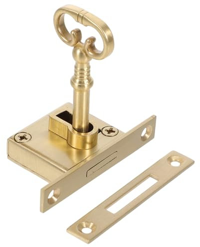HEALEEP Cabinet Lock Key Vintage Decorative Lock Square for Office Desk Drawer Mailbox