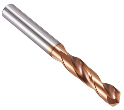 PATIKIL 5.1mm Drill Bit Carbide for Stainless Steel Hard Metal 130° | Twist Jobber Bits Straight Shank for Drilling Hard Metal Alloy Steel Stainless Steel Titanium Alloys