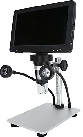 Dpofirs Kombiniertes Mikroskop, 1200x HD -Video -Mikroskop für die Reparatur von Mobiltelefonen, Textiltest, Währungserkennung