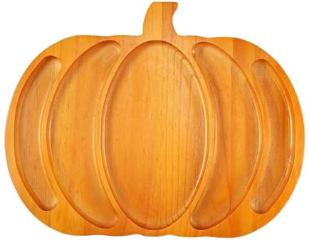 predolo Bandeja de Calabaza para Servir, Tabla de Quesos, Plato de Postre, Plato de Verduras de Calabaza para Verduras, S