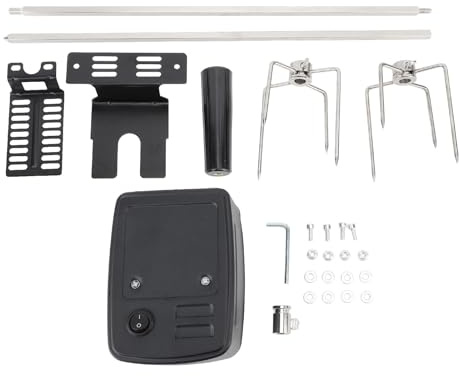 Rotisserie Grill Kit |15 kg lastkapacitet för spädgris/kyckling/lamm |Stabil roterande motor & 304 rostfritt stål |Väder - Proof Switch för utomhusgrill