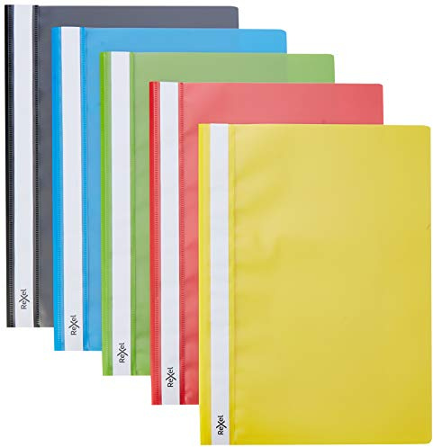 Rexel Choices, 2115641, rapportfil, A4, 160 arkkapacitet, paket med 25, blandade färger