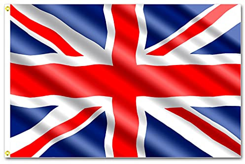 DSL 5'x3' Union Jack Great British United Kingdom Sport UK Team Flag Eyelets - Double Stitched