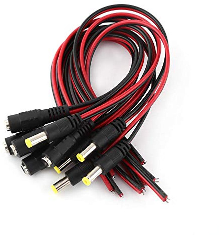 10PCS Cavo di Alimentazione CC 12V Femmina e Maschio Cavo di Alimentazione Video Telecamera di Sicurezza CCTV