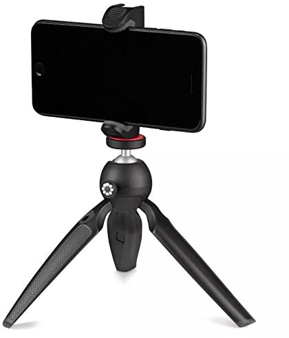 JOBY Black Portable Camera Tripod, Compatible with Camera, Smartphone, Tablet, Camcorder