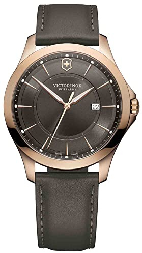 Victorinox Herren-Armbanduhr, Alliance Ø 40 mm, Swiss Made, Quarz, Analog, wasserdicht bis 100 m, Saphirglas