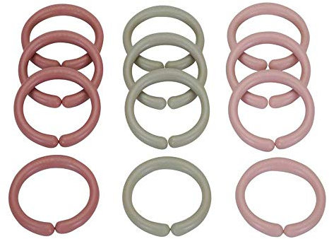 Little Dutch 4960 Spielzeugringe Set (12 Spielringe) rosa
