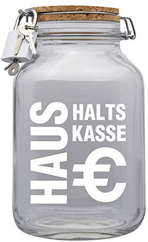 Spardose Haushaltskasse Geld Geschenk Idee Transparent XXL
