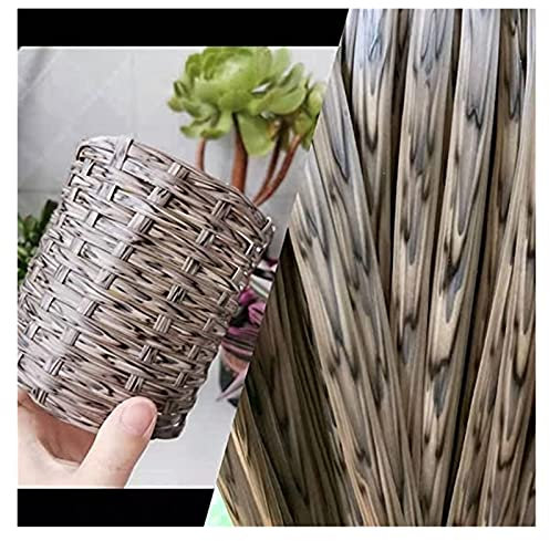 8mm 65m Osier En Rotin En Plastique Rotin Bambou MatéRiel De RéParation En Osier Pour Meubles De Bricolage, RéParation De Tricot, Rotin Bambou Table De Chaise En Rotin, Bois En Couleurs Naturelles