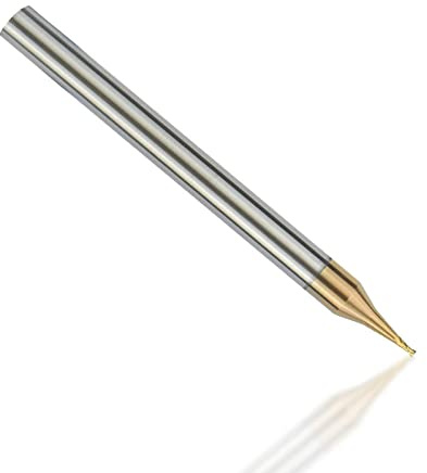 Drill Bit 2 Flute Micro Flat End Mill 1pc 4mm Shank Tungsten Carbide TiCN Coated Milling Tool-0.3xD4x0.6x50L