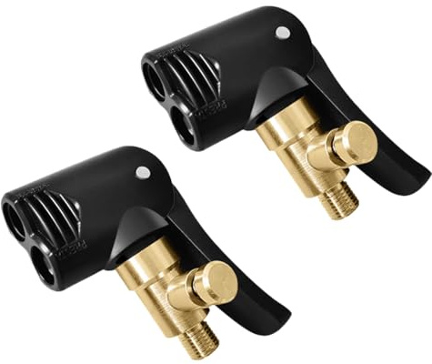 ZKSXOA Auto Reifen Air Chuck, 2 STK Autoventil Hebelstecker, Französisches Ventil Adapter, Adapter Französisches Ventil, Autoventil Adapter für Auto Fahrrad Motorrad LKW Reifenfüller