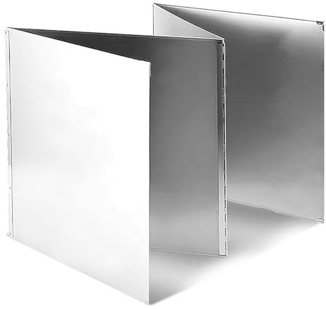Grease Splashbacks Stainless Steel Grease Splashback, Foldable Stovetop Splashback, Frying Pan Splashback High-temperature Heat Insulation Stainless Steel Grease Baffles ( Size : 2 side-30x40cm )